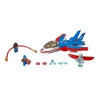 Конструктор LEGO Super Heroes Marvel Comics Воздушная погоня Капитана Америка 76076